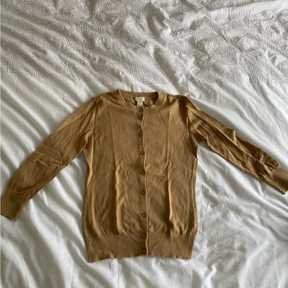 J.Crew - The Clare Cardigan - Size XXS - Sand Brown